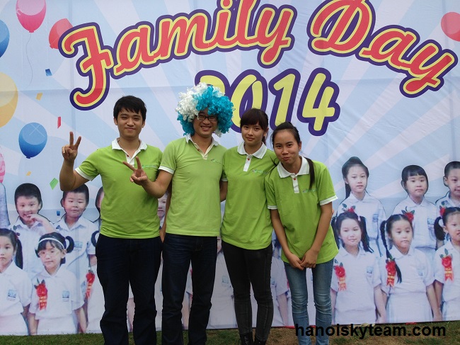 family teambuilding tổ chức tại resort Hòa Bình